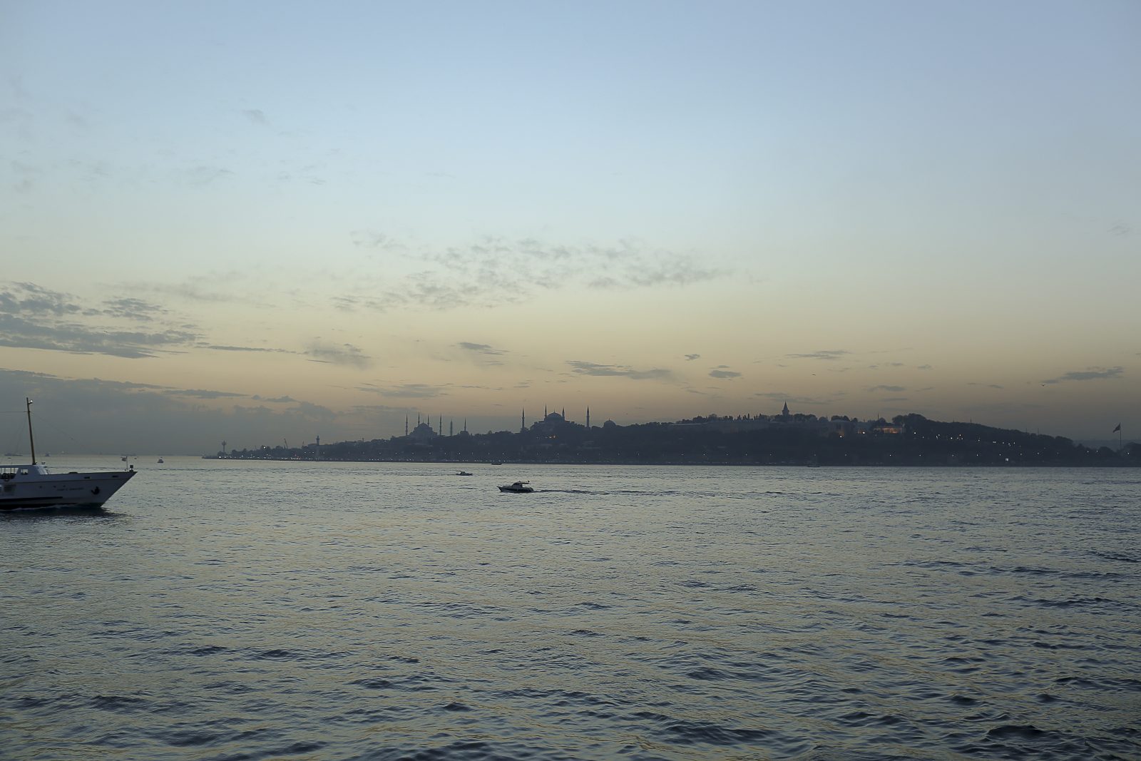 Istanbul Skyline Across the Water at Dawn