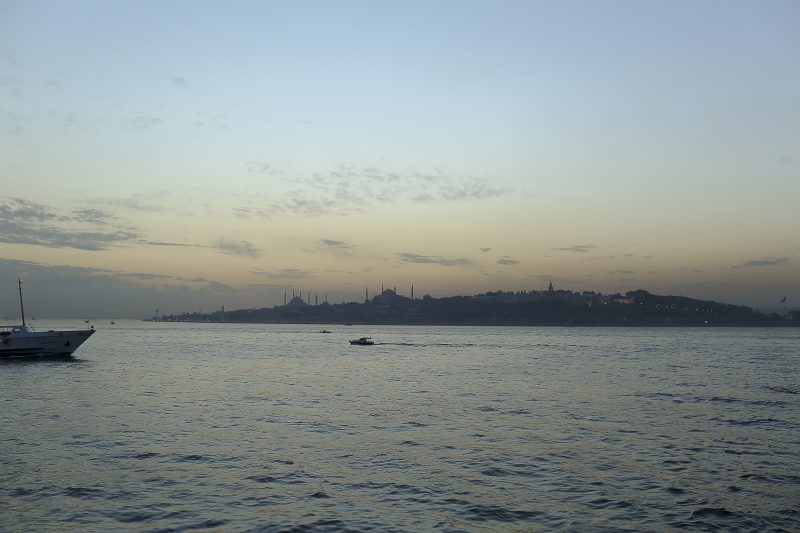 Istanbul Skyline Across the Water at Dawn
