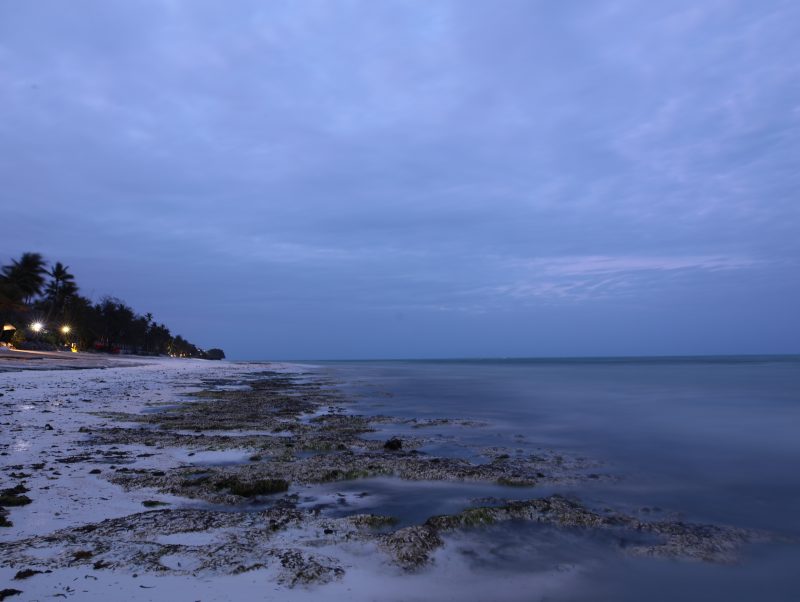 Low Tide on a Zanzibar Beach at Dusk
