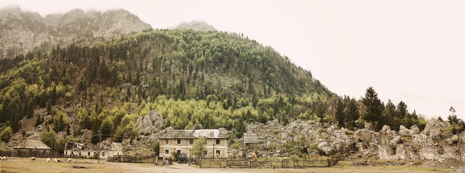 Valbona Valley Village Panorama