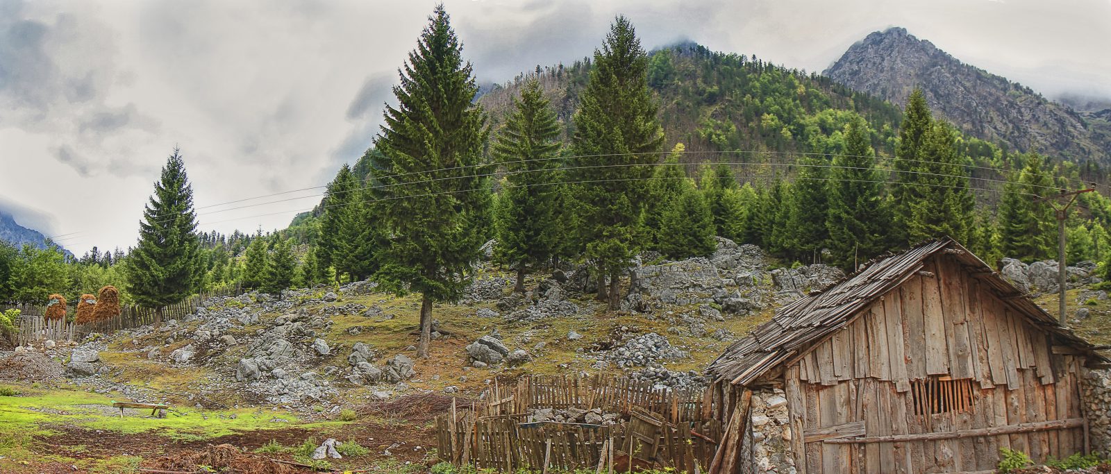 Wooden Cabin Below the Peaks of Valbona